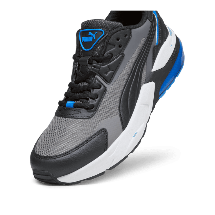 PUMA Vis2K Sneakers in Cast Iron/Black/Ultra Blue Angle 2