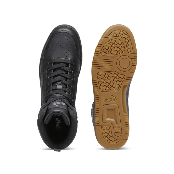 PUMA Rebound Sneakers in Black/Shadow Grey/Gum Angle 0