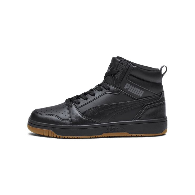 PUMA Rebound Sneakers in Black/Shadow Grey/Gum Angle 1