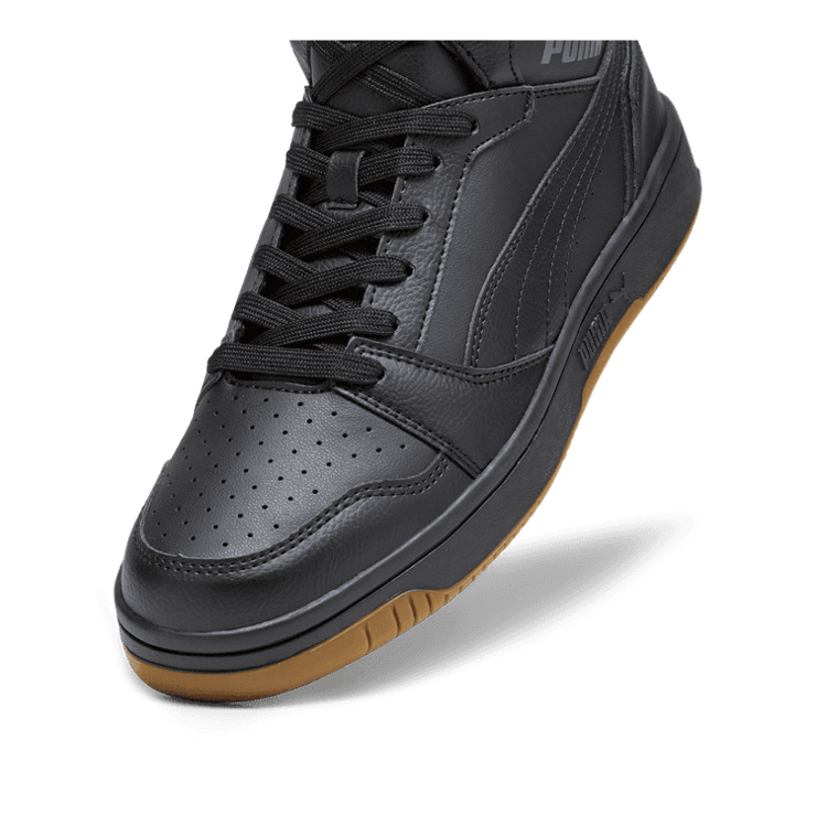 PUMA Rebound Sneakers in Black/Shadow Grey/Gum Angle 2