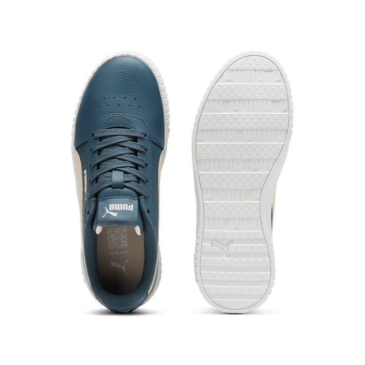 PUMA Carina 2.0 Sneakers Big in Grey Skies/Island Pink (GS) Angle 0