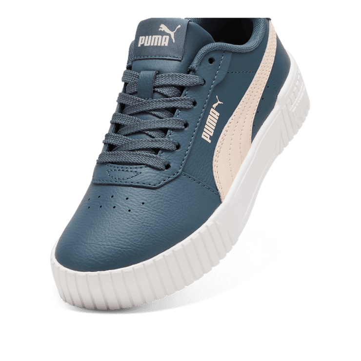 PUMA Carina 2.0 Sneakers Big in Grey Skies/Island Pink (GS) Angle 2