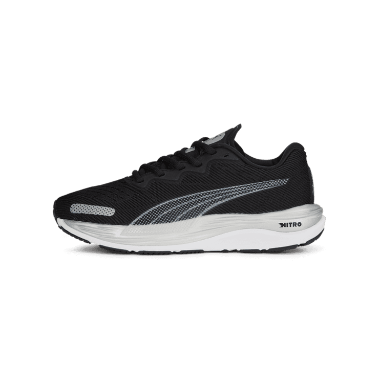 Puma Velocity Nitro 2 Big Kid 'Black Silver' Angle 1