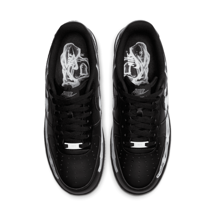 Nike Air Force 1 Low Black Skeleton Halloween (2019) Angle 1