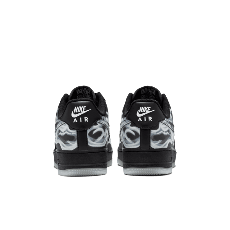 Nike Air Force 1 Low Black Skeleton Halloween (2019) Angle 3