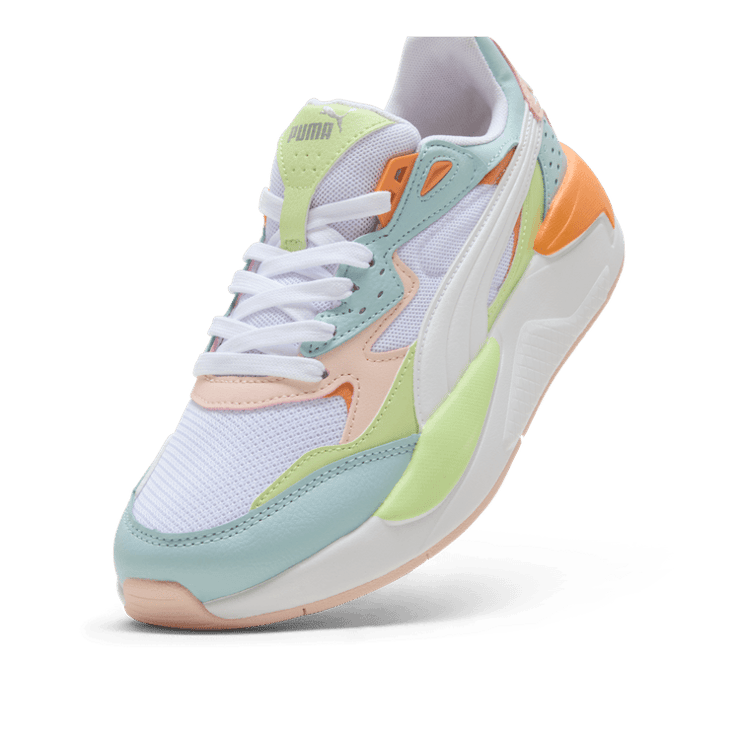 PUMA X-Ray Speed Sneakers in White/Frosted Dew/Cool Cucumber Angle 2