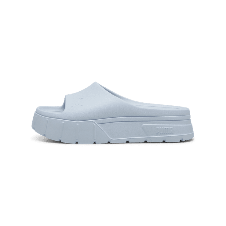 PUMA Mayze Stack Injex Sandals in Silver Mist Angle 0