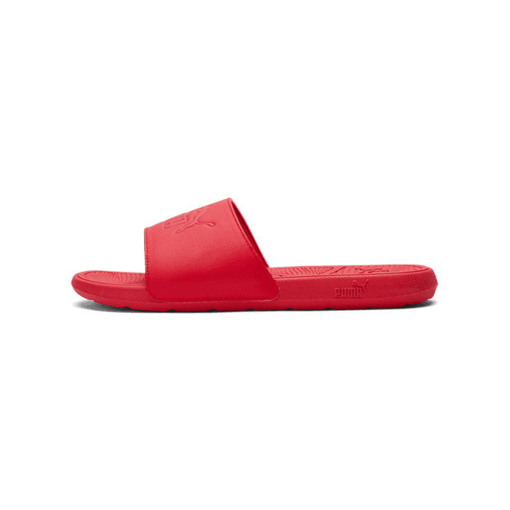 PUMA Cool Cat 2.0 Slides in Red/Red Angle 1