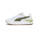 PUMA X-Ray Speed Sneakers in Silver Mist/Green Moss/White Angle 1