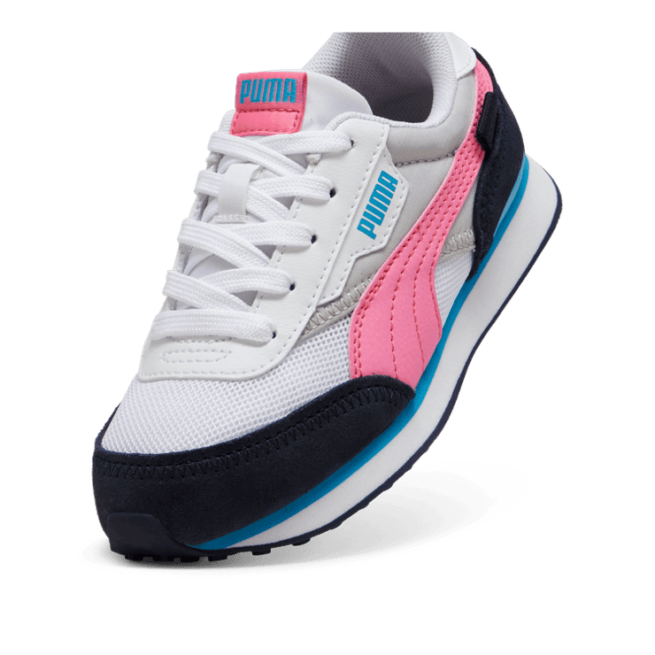 Puma Future Rider Little Kid 'Splash - White Navy Pink' Angle 2