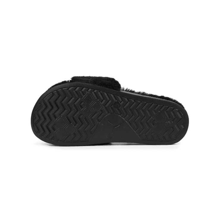 PUMA Leadcat 2.0 Fuzz Slides in Black/White Angle 0