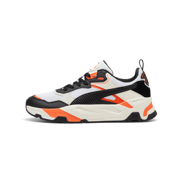 PUMA Trinity Sneakers in White/Black/Warm White Angle 1