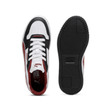 PUMA Carina Street Sneakers in White/Intense Red/Black Angle 0