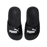 Puma Cool Cat 2.0 Slides Little Kid 'Black White' Angle 2