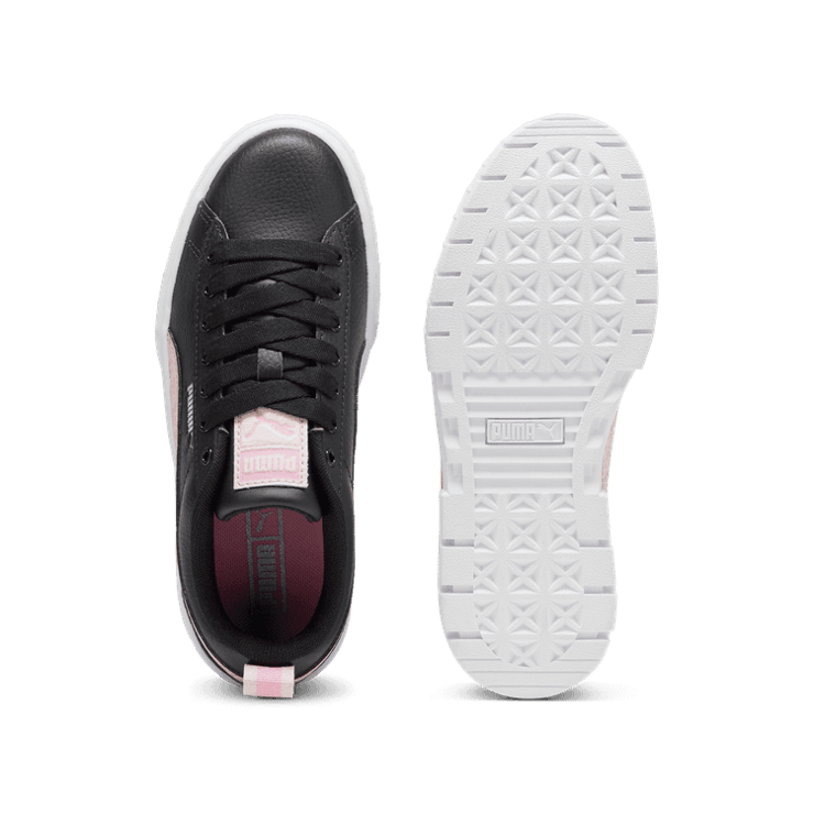 PUMA Mayze Wild Sneakers Big in Black/Mauved Out (GS) Angle 0
