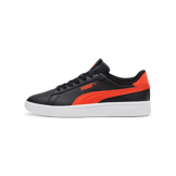 PUMA Smash 3.0 Leather Sneakers in Black/Redmazing (GS) Angle 1