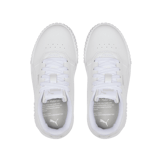 PUMA Carina 2.0 Sneakers in White/Silver (PS) Angle 2