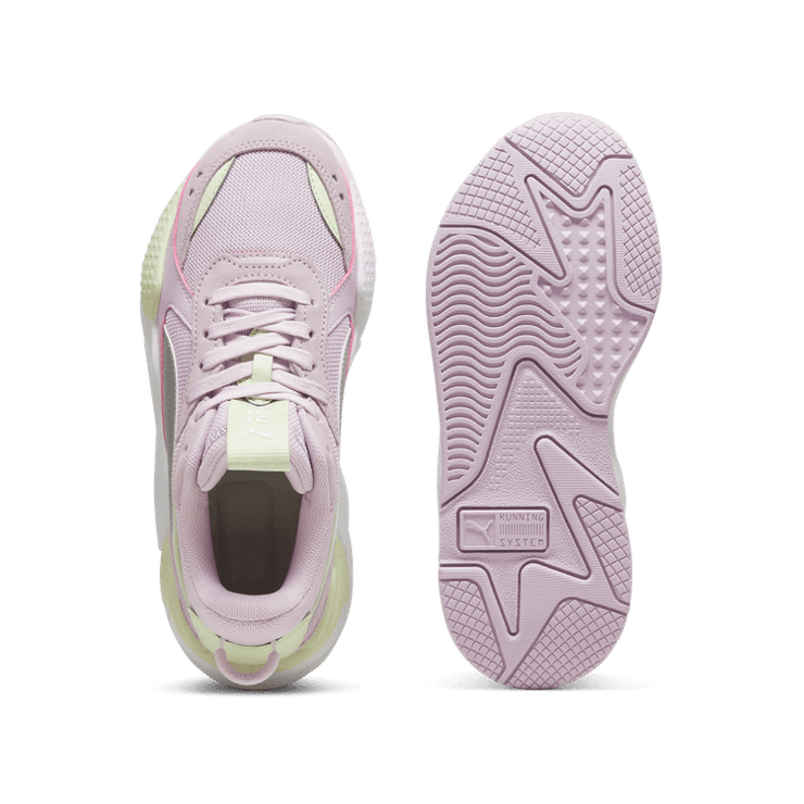 Puma RS-X Metallic Big Kid 'Grape Mist Silver' Angle 0