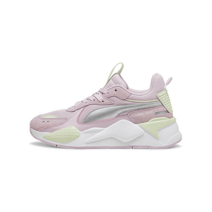 Puma RS-X Metallic Big Kid 'Grape Mist Silver' Angle 1