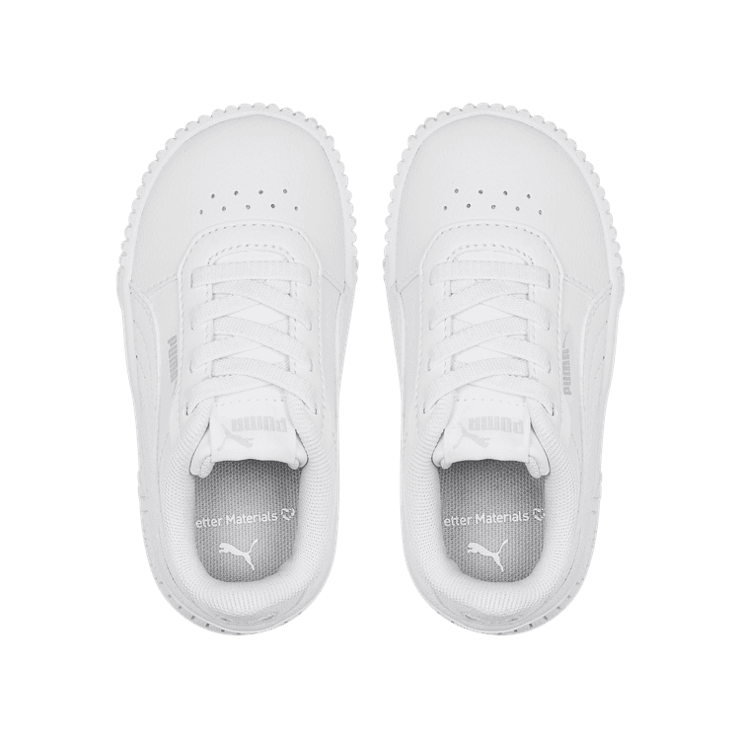 PUMA Carina 2.0 AC in White/Silver (TD) Angle 2