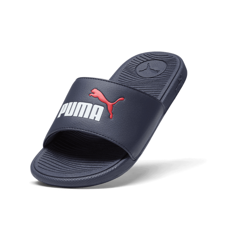 PUMA Cool Cat 2.0 Sandals in Dark Blue (GS) Angle 2