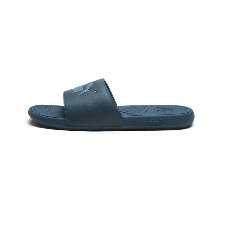 PUMA Cool Cat 2.0 Slides in Dark Night/Deep Dive Angle 1
