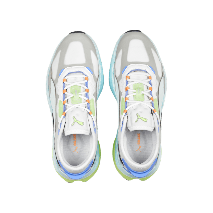 PUMA Extent NITROâ¢ Spring Goodies Sneakers in White/Nitro Blue Angle 2
