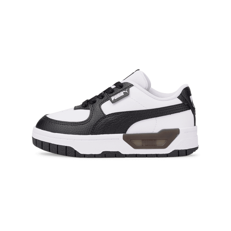 Puma Cali Dream Leather Little Kid 'White Black' Angle 1