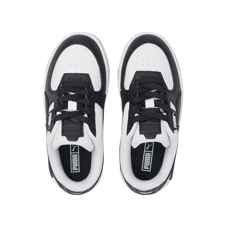 Puma Cali Dream Leather Little Kid 'White Black' Angle 2