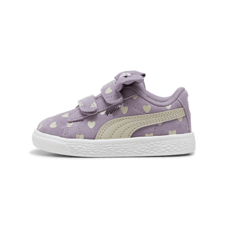 PUMA Suede Classic Re-Bow V 's in Pale Plum/Desert Dust (TD) Angle 1