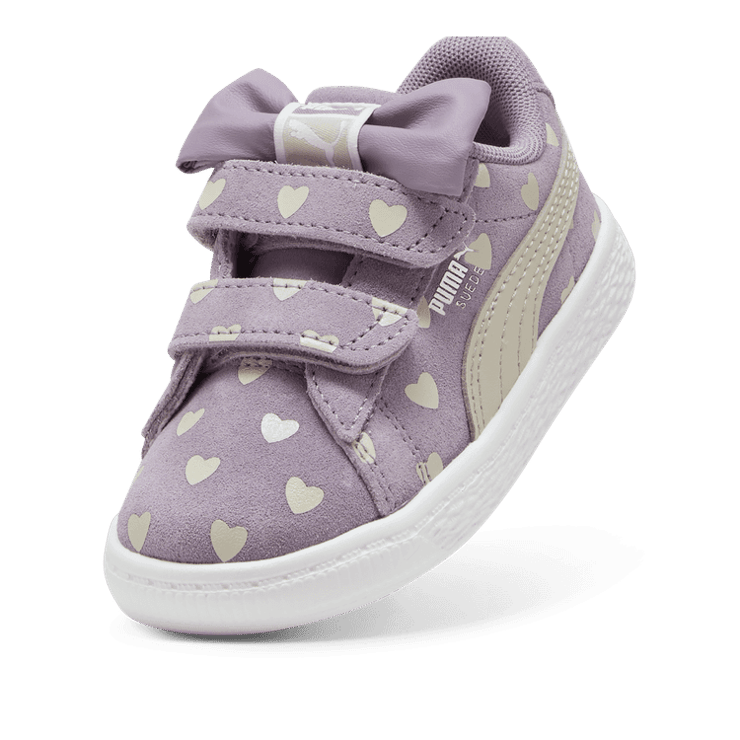 PUMA Suede Classic Re-Bow V 's in Pale Plum/Desert Dust (TD) Angle 2
