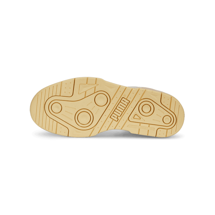 PUMA Slipstream Hi Thrifted Sneakers in White/Warm White/Pristine Angle 0