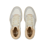PUMA Slipstream Hi Thrifted Sneakers in White/Warm White/Pristine Angle 2