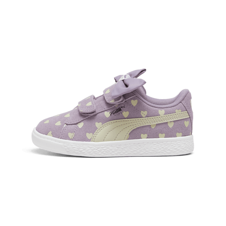 PUMA Suede Classic Re-Bow in Pale Plum/Desert Dust (PS) Angle 1