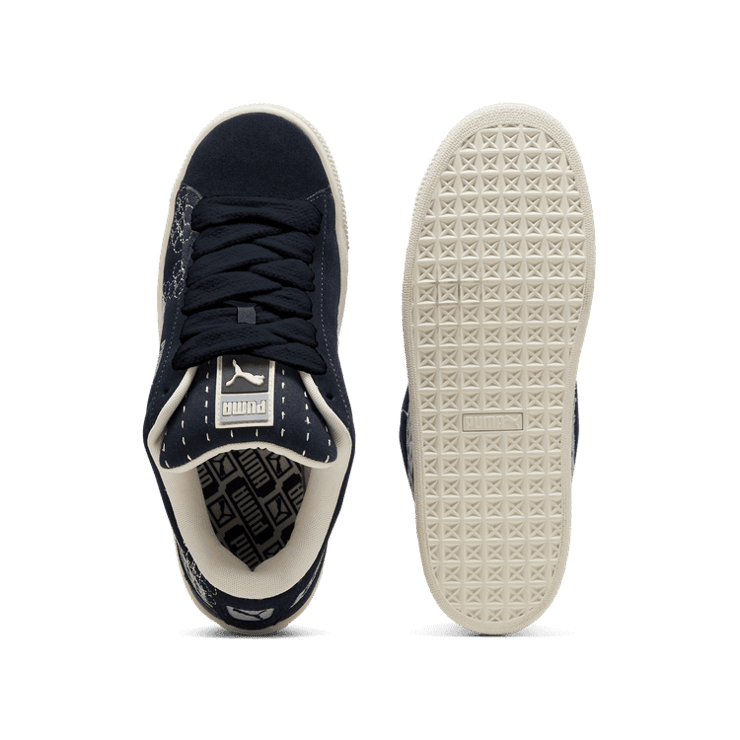 PUMA Suede XL Skate Sneakers in Dark Blue Angle 0