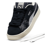 PUMA Suede XL Skate Sneakers in Dark Blue Angle 2