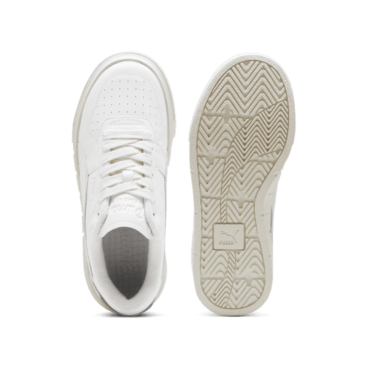 PUMA Cali Court Club 48 Sneakers in White/Warm White Angle 0