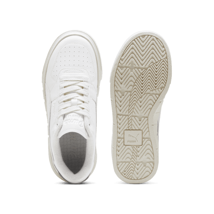 PUMA Cali Court Club 48 Sneakers in White/Warm White Angle 0