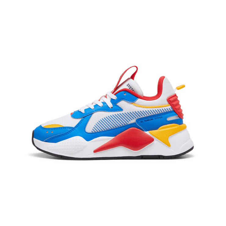 Puma RS-X Big Kid 'White Hyperlink Blue Red' Angle 1