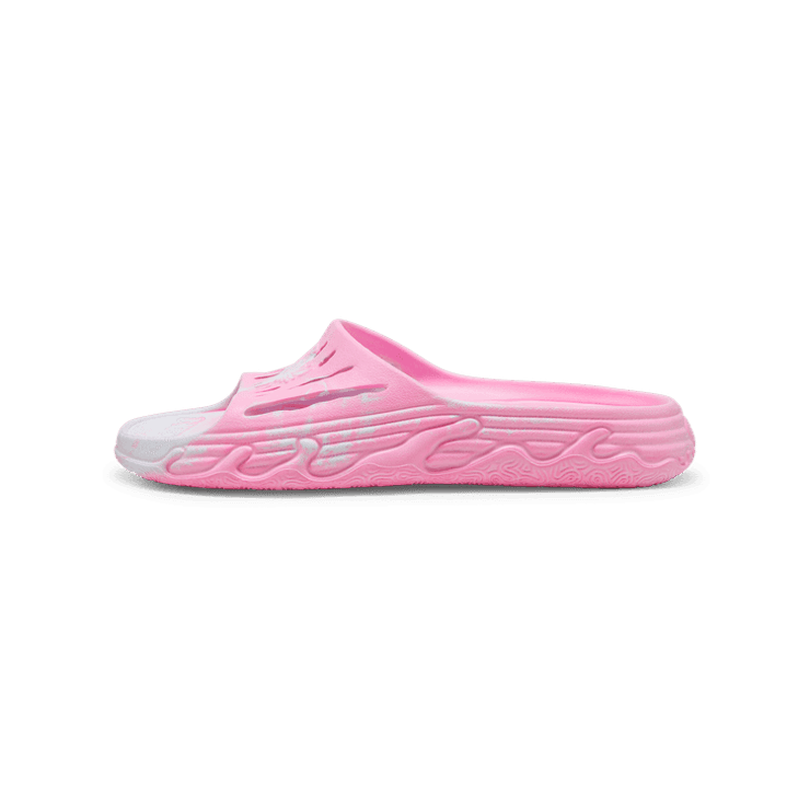 PUMA x LAMELO BALL MB.03 Basketball Slides in Pink Delight/Dewdrop Angle 0