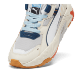 PUMA RS-TRCK Now And Then Sneakers in Cool Light Grey/Alpine Snow/White (GS) Angle 2