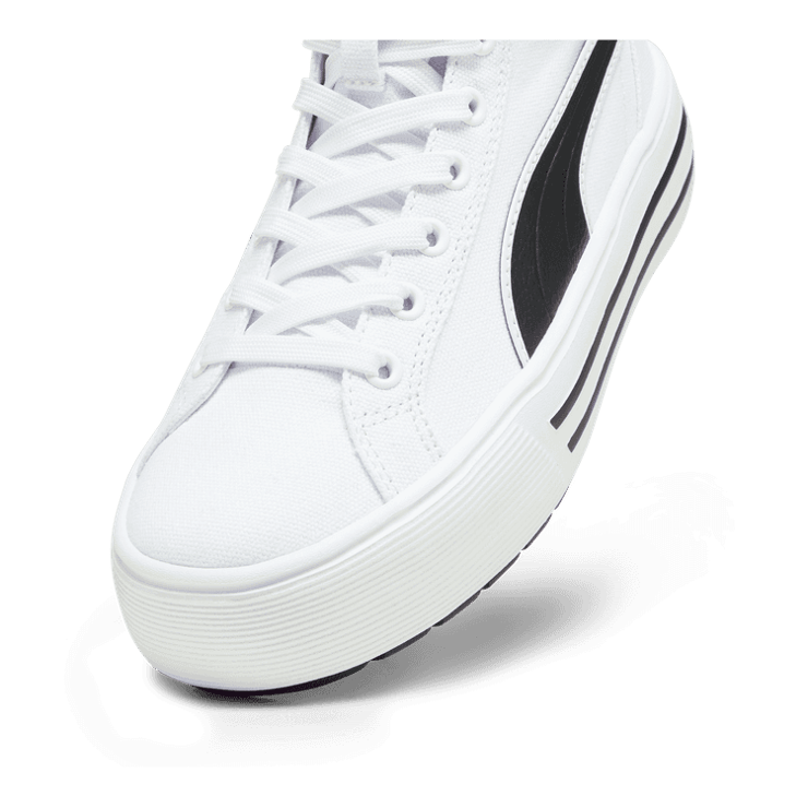 PUMA Kaia 2.0 Mid Sneakers in White/Black (PS) Angle 2