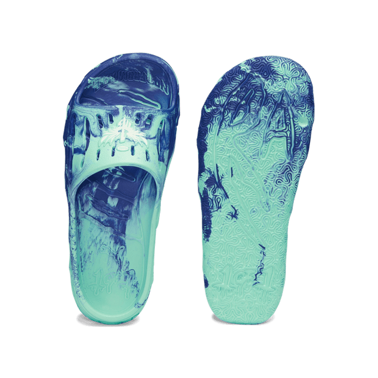 PUMA x LAMELO BALL MB.03 Basketball Slides in Royal Blue Angle 0