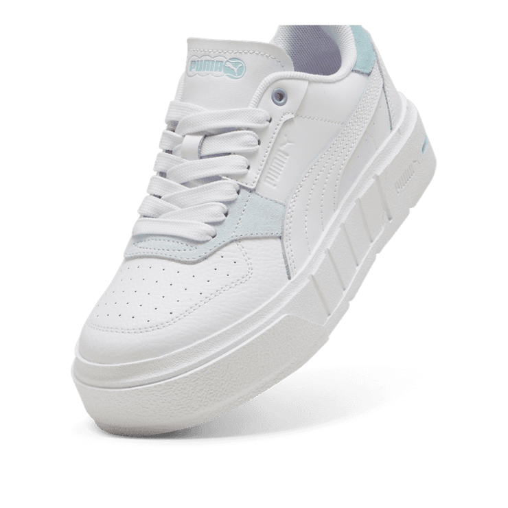 Puma Cali Court Match Big Kid 'White Turquoise Surf' Angle 2