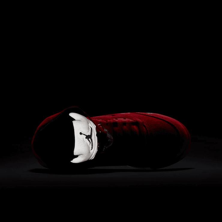 Jordan 5 Retro Red Suede (GS) Angle 4