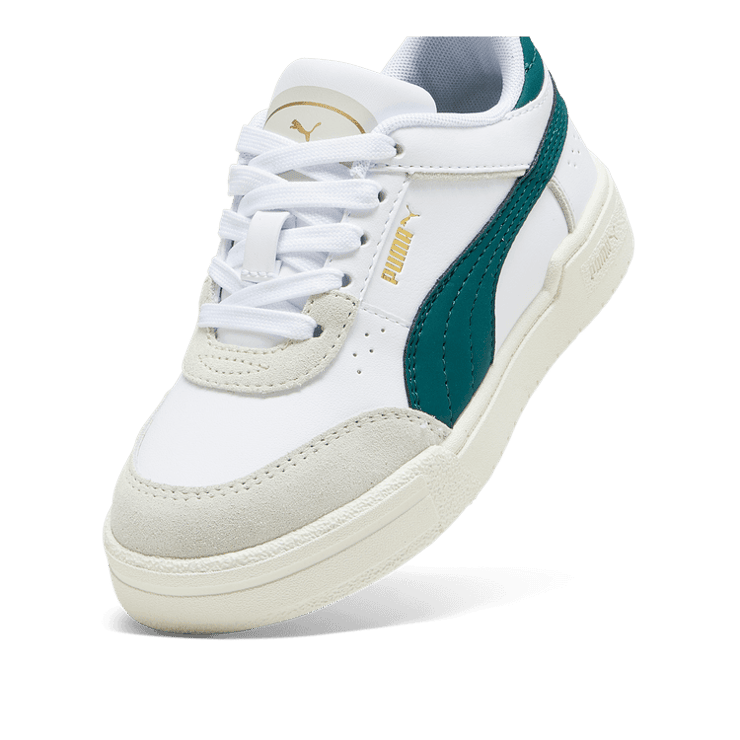 PUMA CA Pro Sport Mix Sneakers in White/Sedate Grey/Malachite (PS) Angle 2