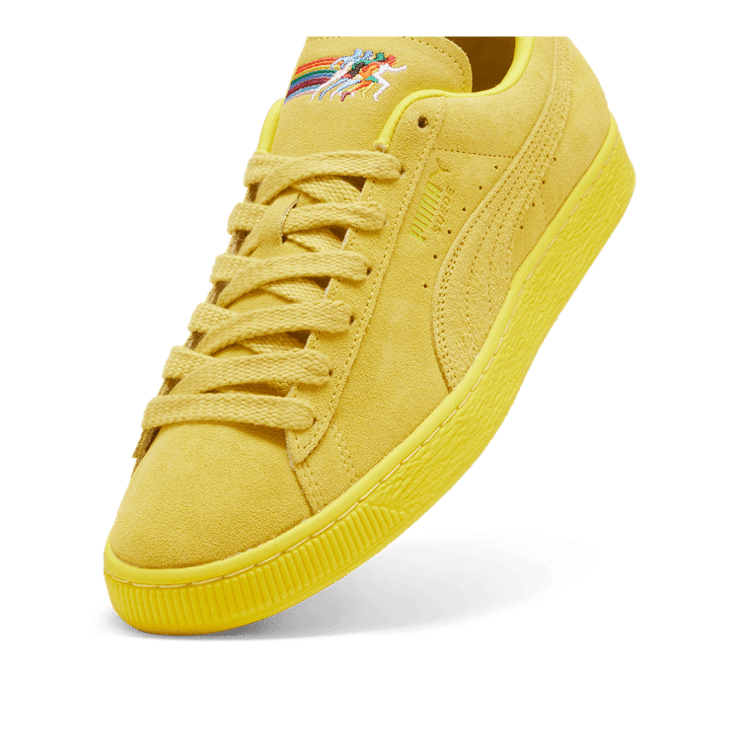 Puma Suede 'Love Marathon - Court Yellow' Angle 2