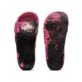 PUMA x LAMELO BALL MB.03 Basketball Slides in Black/Deep Orchid/Fluro Peach Pes Angle 1