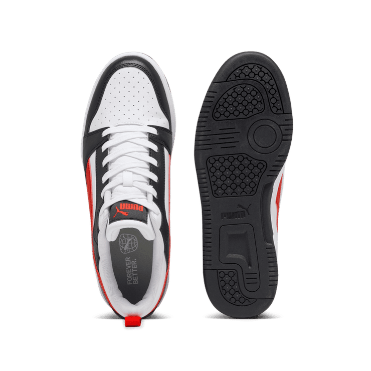 Puma Rebound V6 Low 'White Black Red' Angle 0