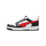 Puma Rebound V6 Low 'White Black Red' Angle 1